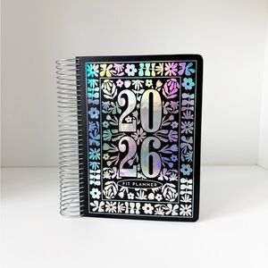 POPFLEX 2026 Fit Planner - Black with Holographic Design